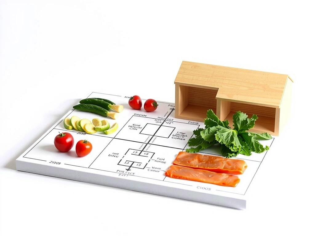 Maquette conceptuelle d'un plan alimentaire personnalisé